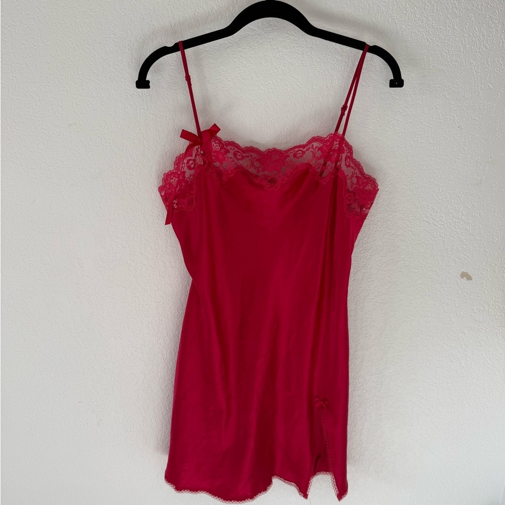 Vintage Victoria's Secret Scarlet Lace Detail Dress